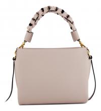 Coccinelle Boheme Small Skin Ledertasche Flechthenkel hellbraun