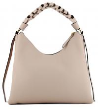 Beuteltasche mit Flechthenkel schwarz Coccinelle Boheme Medium
