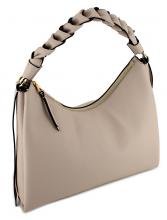 Beuteltasche mit Flechthenkel schwarz Coccinelle Boheme Medium