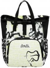 Nylonrucksack Rolltop Anekke Nature Towanda schwarz gelb