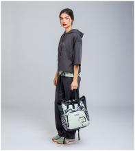 Nylonrucksack Rolltop Anekke Nature Towanda schwarz gelb