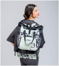 Nylonrucksack Rolltop Anekke Nature Towanda schwarz gelb
