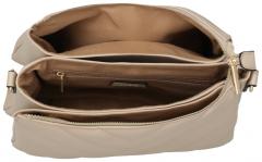 dreigeteilte Umhängetasche Barbara Travelite Cozy hellbeige Sand
