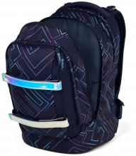 Bücherrucksack Satch Purple Laser irisierend dunkelblau Swap