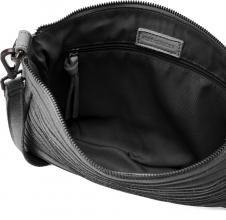 FREDsBRUDER Schultertasche Layer Crossbag schwarz Leder