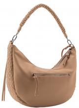 geflochtene Beuteltasche hellbraun FREDsBRUDER Natural Flow Hobo Caramel