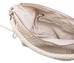 FREDsBRUDER Natural Flow Hobo Oat Milk knautschige Schultertasche hellbeige