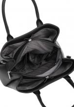 klassische schwarze Henkeltasche L.Credi Polly nachhaltig