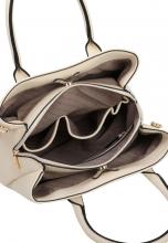 L.Credi Damenhandtasche Polly Creme Beige vegan