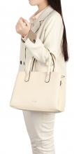 L.Credi Damenhandtasche Polly Creme Beige vegan