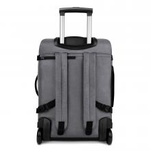 Cabaia Handgepäckskoffer mit Rucksackfunktion Soft Suitcase Getaria S Grau