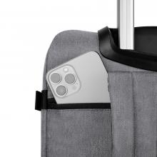 Cabaia Handgepäckskoffer mit Rucksackfunktion Soft Suitcase Getaria S Grau