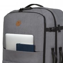 Cabaia Trolleytasche mit 2 Räder Getaria Soft Case Large Heather Grey vegan