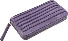 Lederörse Wallet Riffel lila Lavender FREDsBRUDER Ziparound