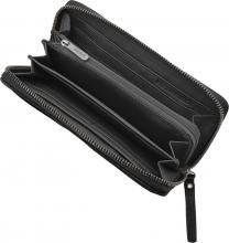 Geldtasche schwarz Leder Wallet Riffel Big FREDsBRUDER