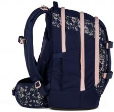 Mädchenbüchertasche dunkelblau Satch Pack rosa Bloomy Breeze Wechselbänder floral