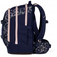 Mädchenbüchertasche dunkelblau Satch Pack rosa Bloomy Breeze Wechselbänder floral