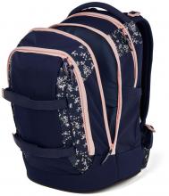 Mädchenbüchertasche dunkelblau Satch Pack rosa Bloomy Breeze Wechselbänder floral