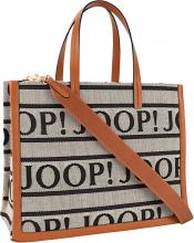 geräumige Kurzgrifftasche Aurelia JOOP Paraffa Cognac Logo 