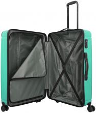großer Rollenkoffer Travelite Cruise Light Aqua 4w Trolley L 77cm türkis
