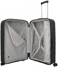 großer Hartschalenkoffer schwarz Travelite Burano 4w Trolley L 75cm