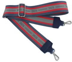 Mississippi Navy Streifendesign Schultergurt Leder 365 d.a.y.s