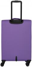 erweiterbarer Reisekoffer Softcase lila Travelite Rügen 4w Trolley M 67cm