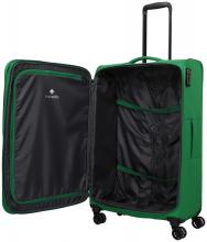 Travelite Rügen 4w Trolley L 78cm grün Rollenkoffer mit Dehnfalte