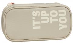 Federmäppchen Crossed Sand Satch beige Statement orange