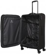 Travelite Rügen 4w Trolley L 78cm schwarz Flugkoffer mit Dehnfalte