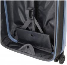 faltbarer Handgepäckkoffer blau Travelite Basics 4-Rad Bordtrolley 55cm