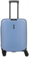 faltbarer Handgepäckkoffer blau Travelite Basics 4-Rad Bordtrolley 55cm