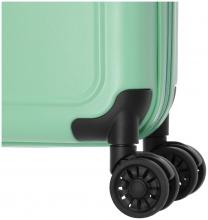 Travelite Basics 4-Rad Trolley 55cm faltbarer Kabinenkoffer hellgrün 
