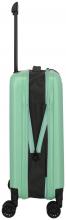 Travelite Basics 4-Rad Trolley 55cm faltbarer Kabinenkoffer hellgrün 