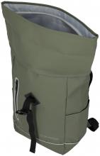 olivgrüner Roll-Up Rucksack Travelite Basics Plane beschichtet