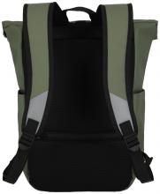 olivgrüner Roll-Up Rucksack Travelite Basics Plane beschichtet
