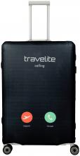 Travelite Schutzhülle Koffer L schwarz Smartphonedesign