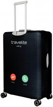 Travelite Schutzhülle Koffer L schwarz Smartphonedesign