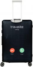 Travelite Schutzhülle Koffer L schwarz Smartphonedesign