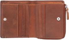 kleines Portemonnaie Damen Maitre Birkenfeld Alberta Leder Cognac