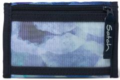 Satch Blurry Sky Wallet blau Klettverschluss recycelt Schüler