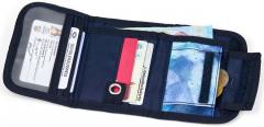 Satch Blurry Sky Wallet blau Klettverschluss recycelt Schüler