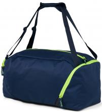 dunkelblaue Travelbag Satch Toxic Yellow Sport 