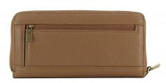 Guess Langbörse Zamira Dark Taupe 4G Logoprint