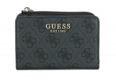 kompakte Geldbörse Guess Laurel schwarz klappbar
