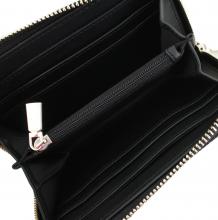 schlichtes Portemonnaie schwarz genarbt Guess Brenton