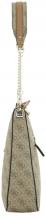 Schultertasche Guess Zamira Hobo Shoulder Bag Latte Logo 4G Alloverprint braun