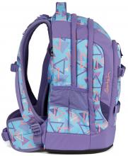 Satch Schultasche Retro lila Dreiecke 80s Dance Pack Swap
