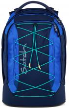 Satch Schulrucksack Zugbänder Crossed Blue recycelt blau verstellbar