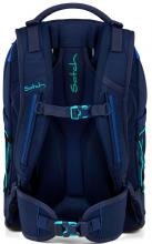 Satch Schulrucksack Zugbänder Crossed Blue recycelt blau verstellbar